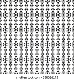 Seamless tribal pattern. Geometric, ethnic, traditional, african, folk, mexican, graphic, ethno, folkloric, psychedelic style. Vector illustration