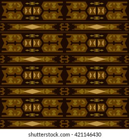 Seamless tribal pattern. Saved in swatches.