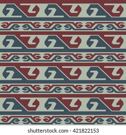 Seamless tribal pattern. Saved in swatches.