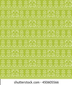 Seamless tribal pattern. Vector illustration.