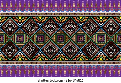 Seamless tribal striped pattern. Background with Aztec geometric vectors. Can be utilized in textile and web design for clothing, accessories, decorative paper, wrapping, and envelopes,