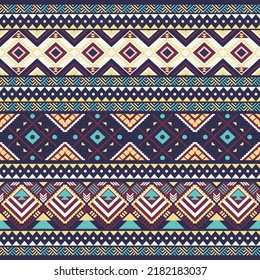 Seamless tribal stripes Aztec geometry can be used in textile design, web design for clothing, accessories, decorative paper, wrapping, envelopes, backpacks, book covers.