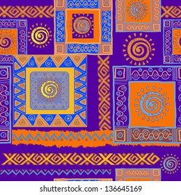 Seamless tribal texture. Beautiful ethnic background