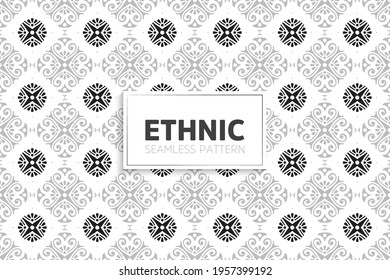 Seamless tribal texture geometric design