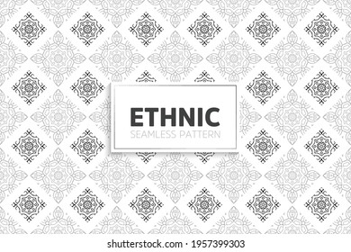 Seamless tribal texture geometric design