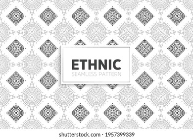 Seamless tribal texture geometric design