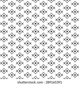 Seamless tribal texture.  Vector abstract geometric elements, ethnic. Hand drawn  illustration