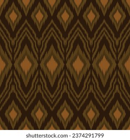 Seamless tribal vector pattern. with coarse yarn texture
