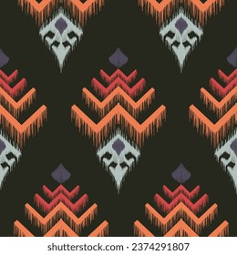 Nahtlose Stammes-Vektormuster. mit grober Garnstruktur
