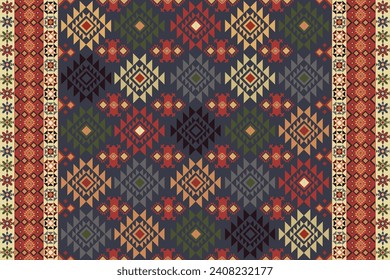 Seamless tribal vector pattern, local ethnic pattern
