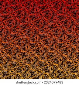 Seamless Tribe pattern with striped red and black diagonal lines, box and circle. The pattern look like asian pattern