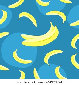 Seamless tropic banana pattern