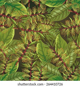 Seamless tropical background