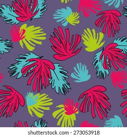 Seamless tropical background