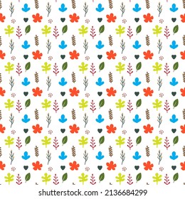seamless tropical background vector, pattern nature vector illustration template
