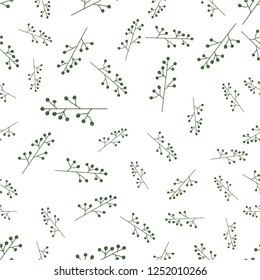 Seamless Tropical Floral Texture Background
