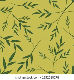 Seamless Tropical Floral Texture Background