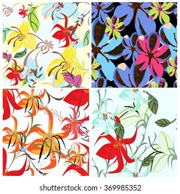  seamless tropical flower blossom vector pattern - Illustration
Floral Pattern, Flower, Tropical Climate, Pattern, Retro Styled
