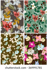  seamless tropical flower blossom vector pattern - Illustration
Floral Pattern, Flower, Tropical Climate, Pattern, Retro Styled
