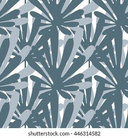 Seamless tropical leaf pattern. Vector illustration.