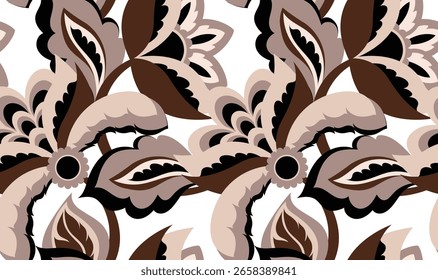 Seamless tropical leaves pattern. Abstract pattern design