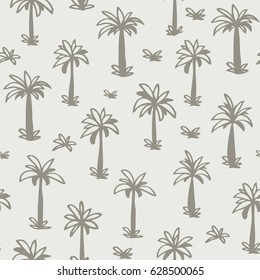 Seamless Tropical Palm  Background