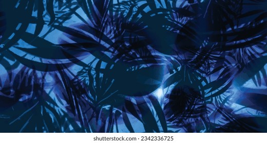 Seamless tropical palm leaf pattern background. Exotic fabric fashion. Vector illustration