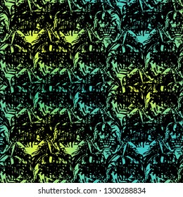 Seamless tropical palms pattern. Exotic. neon colors. Background for fashion, interior, stationery, web