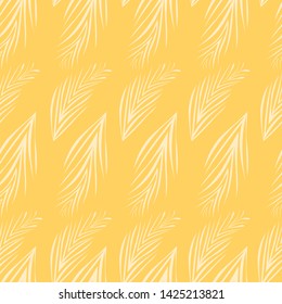 Seamless tropical palms seamless pattern. Great for beach house decor, stationery and invitation backgrounds, textiles, fashion and resort and spa flyers. Vector.
