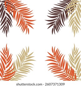 seamless tropical pattern background with leaves