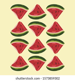 Seamless tropical pattern for background. watermelon patter 