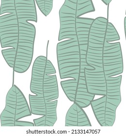 Seamless tropical pattern with banana leaves. Pattern for wallpaper, surface textures, textiles.