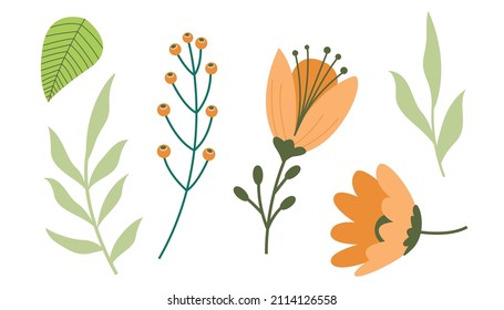Seamless tropical pattern. Blossom flowers for seamless pattern background. Vector illustration.