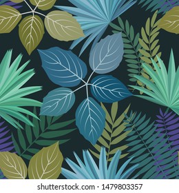 Seamless tropical pattern. Tropical exotic background