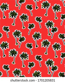 seamless tropical pattern, hawaii print.