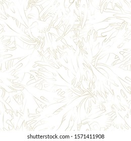 Seamless tropical pattern with  leaves.  Graphic vector background.