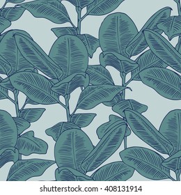 Seamless tropical pattern. Vector illustration.