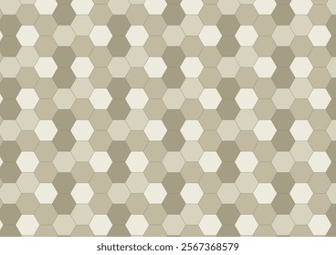 Seamless trout color hexagon pattern backdrop vector for interior, print, fabric, ceramic, tile etc. 