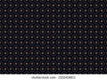 Fondo del patrón Truchet sin inconvenientes. Círculos de Vintage sin Marea Textura Geométrica. Ilustración vectorial para impresiones, decoración doméstica, tela de moda.