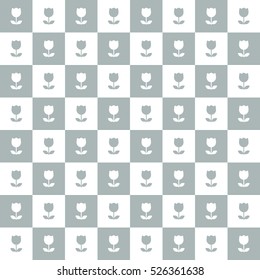 Seamless tulip flower background