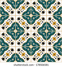 Seamless tunisian style pattern