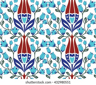 Seamless turkish colorful pattern. Endless pattern can be used for ceramic tile, wallpaper, linoleum, web page background.