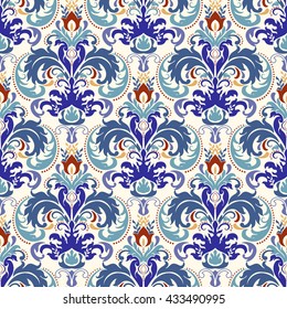 Seamless turkish colorful pattern. Endless pattern can be used for ceramic tile, wallpaper, linoleum, web page background.