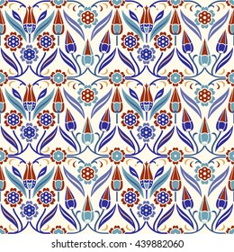 Seamless turkish colorful pattern. Endless pattern can be used for ceramic tile, wallpaper, linoleum, textile, web page background.