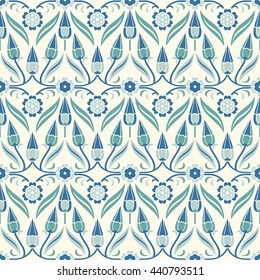 Seamless turkish colorful pattern. Endless pattern can be used for ceramic tile, wallpaper, linoleum, textile, web page background.