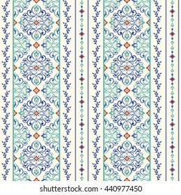Seamless turkish colorful pattern. Endless pattern can be used for ceramic tile, wallpaper, linoleum, textile, web page background