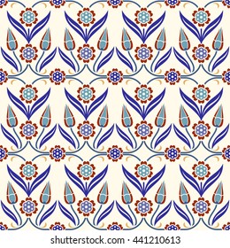 Seamless turkish colorful pattern. Endless pattern can be used for ceramic tile, wallpaper, linoleum, textile, web page background.