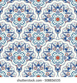 Seamless turkish colorful pattern. Endless pattern can be used for ceramic tile, wallpaper, linoleum, textile, invitation card, wrapping paper,web page background.