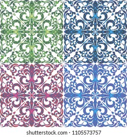 Seamless turkish colorful pattern. Vintage multicolor pattern in Eastern style.  Pattern can be used for ceramic tile, wallpaper, linoleum, textile, surface textures, web page background or paper.
