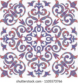 Seamless turkish colorful pattern. Vintage multicolor pattern in Eastern style.  Pattern can be used for ceramic tile, wallpaper, linoleum, textile, surface textures, web page background or paper.
